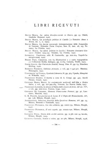 Aevum rassegna di scienze storiche, linguistiche e filologiche