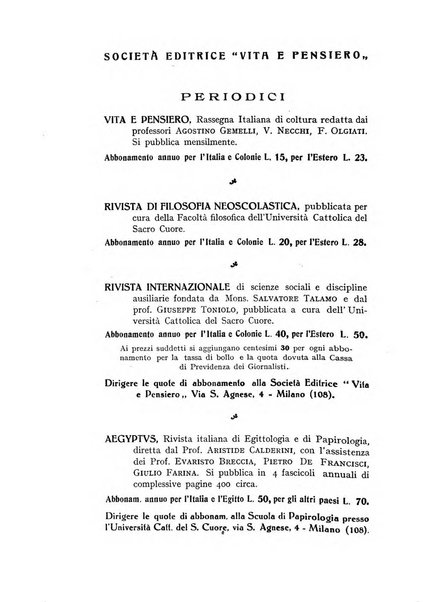 Aevum rassegna di scienze storiche, linguistiche e filologiche