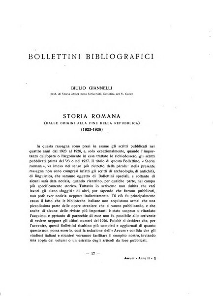 Aevum rassegna di scienze storiche, linguistiche e filologiche