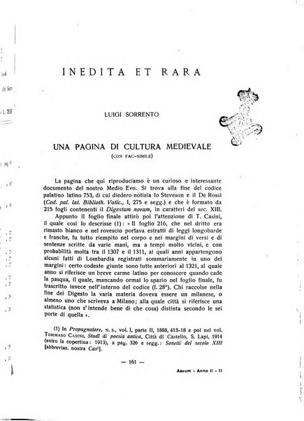 Aevum rassegna di scienze storiche, linguistiche e filologiche