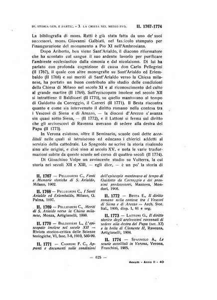 Aevum rassegna di scienze storiche, linguistiche e filologiche