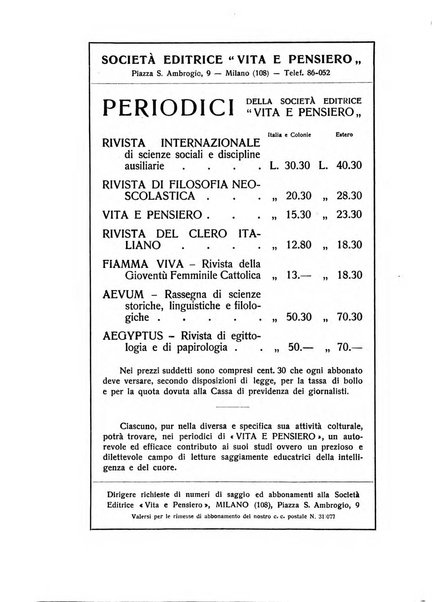 Aevum rassegna di scienze storiche, linguistiche e filologiche