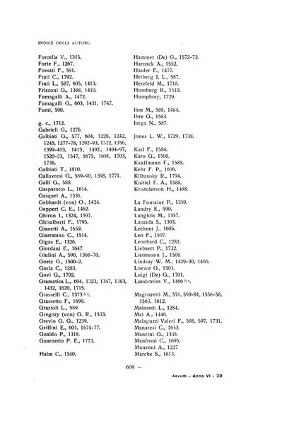 Aevum rassegna di scienze storiche, linguistiche e filologiche