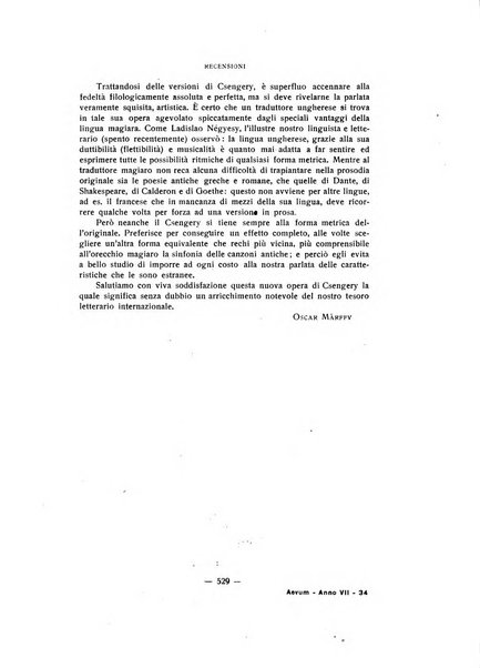 Aevum rassegna di scienze storiche, linguistiche e filologiche