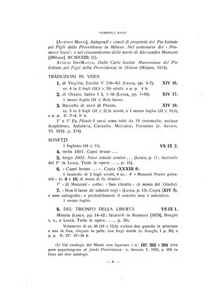 Aevum rassegna di scienze storiche, linguistiche e filologiche