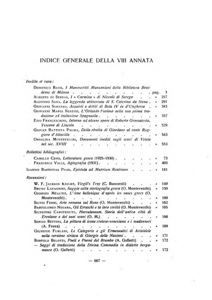 Aevum rassegna di scienze storiche, linguistiche e filologiche