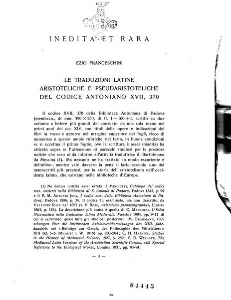 Aevum rassegna di scienze storiche, linguistiche e filologiche