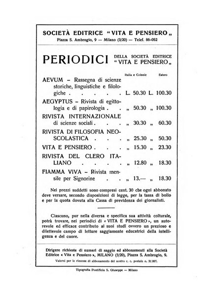 Aevum rassegna di scienze storiche, linguistiche e filologiche