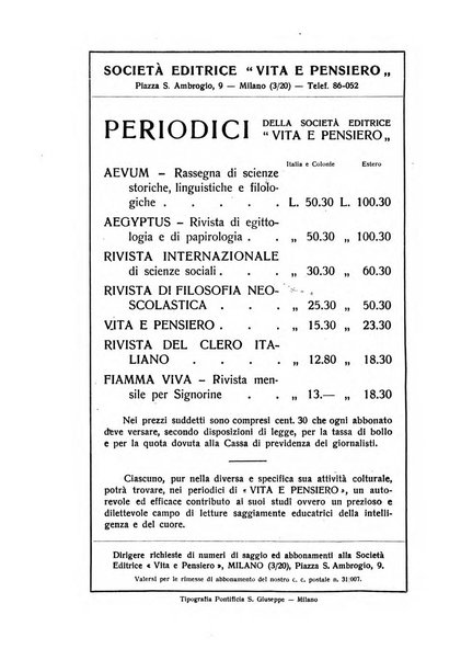 Aevum rassegna di scienze storiche, linguistiche e filologiche