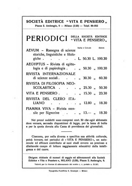 Aevum rassegna di scienze storiche, linguistiche e filologiche