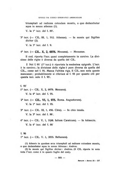 Aevum rassegna di scienze storiche, linguistiche e filologiche