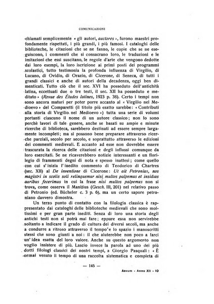 Aevum rassegna di scienze storiche, linguistiche e filologiche