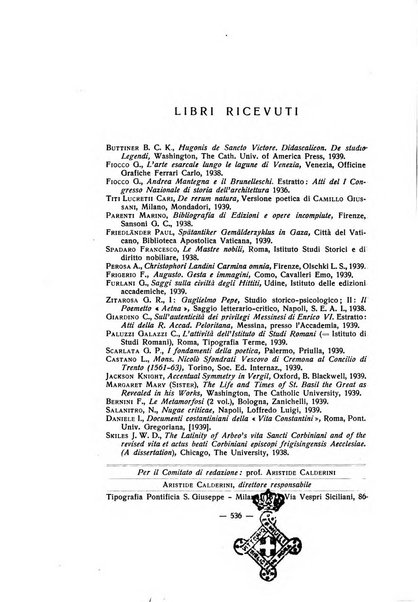 Aevum rassegna di scienze storiche, linguistiche e filologiche