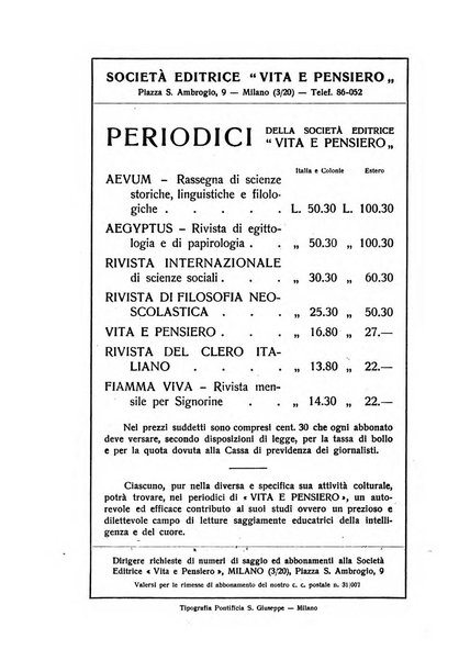 Aevum rassegna di scienze storiche, linguistiche e filologiche