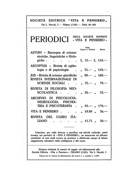 Aevum rassegna di scienze storiche, linguistiche e filologiche