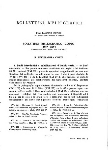 Aevum rassegna di scienze storiche, linguistiche e filologiche