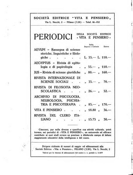 Aevum rassegna di scienze storiche, linguistiche e filologiche