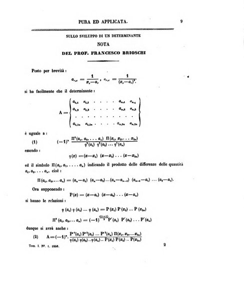 Annali di matematica pura ed applicata