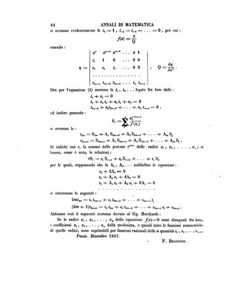 Annali di matematica pura ed applicata