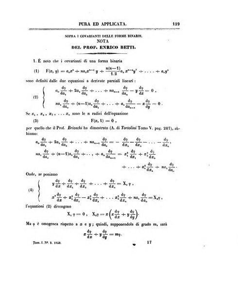 Annali di matematica pura ed applicata