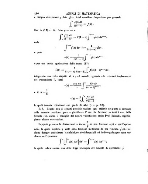 Annali di matematica pura ed applicata