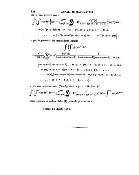 Annali di matematica pura ed applicata