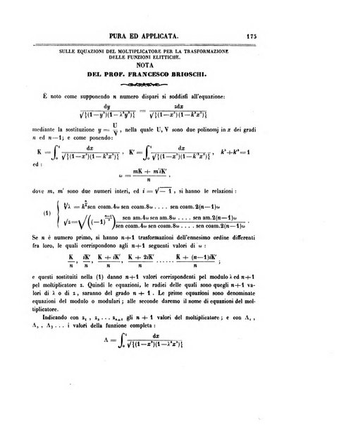 Annali di matematica pura ed applicata