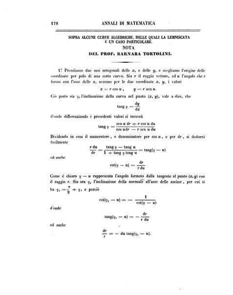 Annali di matematica pura ed applicata