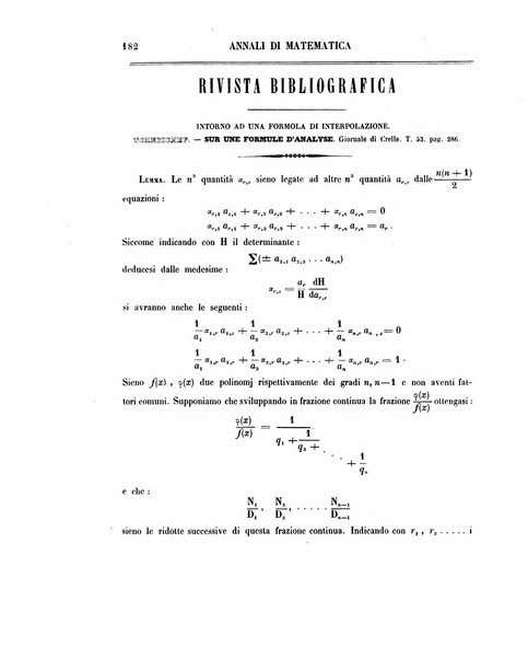 Annali di matematica pura ed applicata