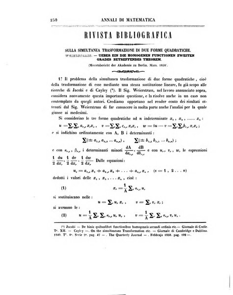 Annali di matematica pura ed applicata