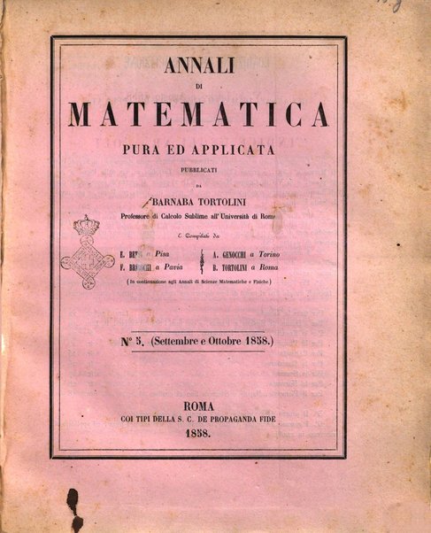 Annali di matematica pura ed applicata