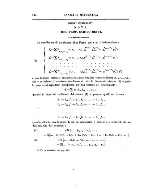 Annali di matematica pura ed applicata