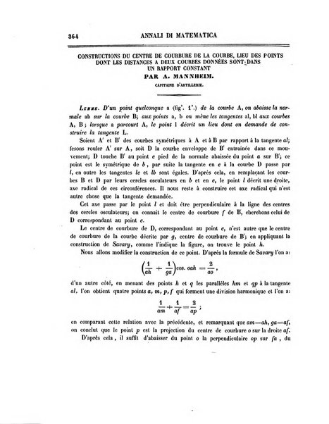 Annali di matematica pura ed applicata