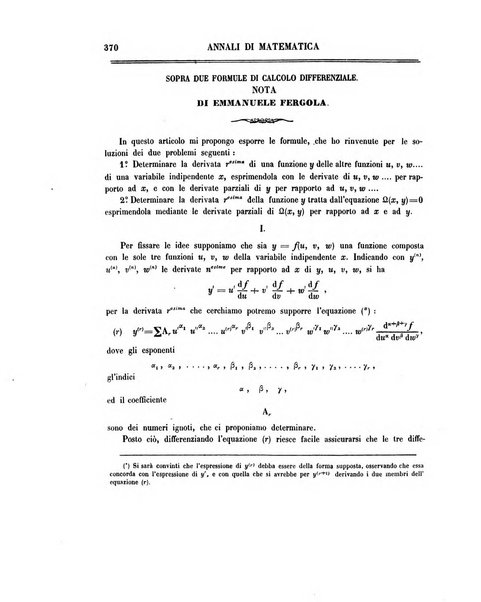 Annali di matematica pura ed applicata