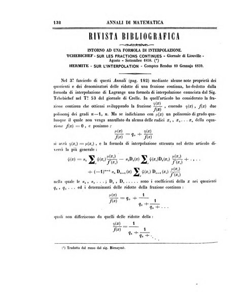 Annali di matematica pura ed applicata