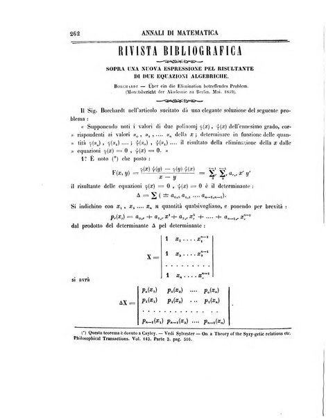 Annali di matematica pura ed applicata