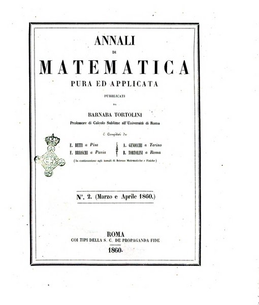 Annali di matematica pura ed applicata