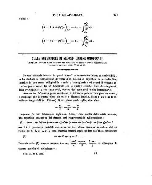 Annali di matematica pura ed applicata