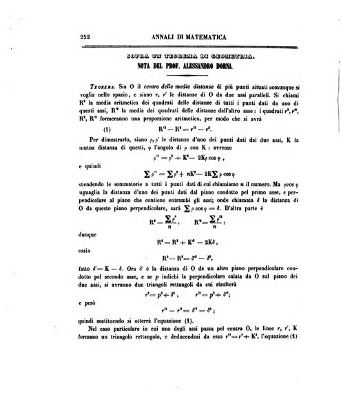 Annali di matematica pura ed applicata