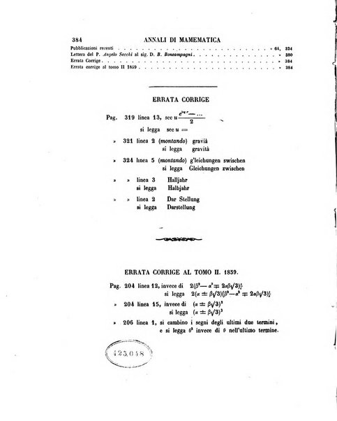 Annali di matematica pura ed applicata