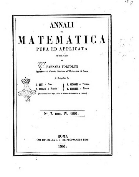 Annali di matematica pura ed applicata