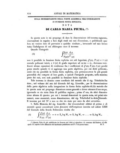 Annali di matematica pura ed applicata