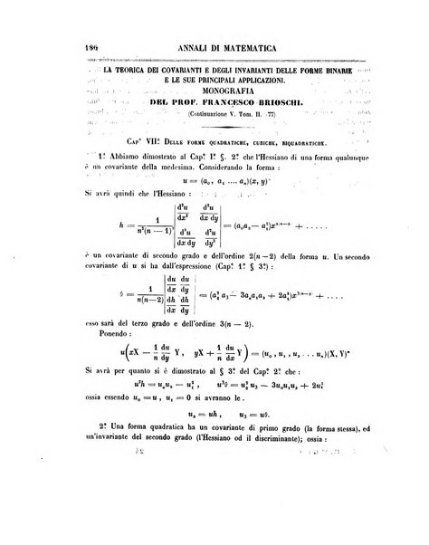 Annali di matematica pura ed applicata