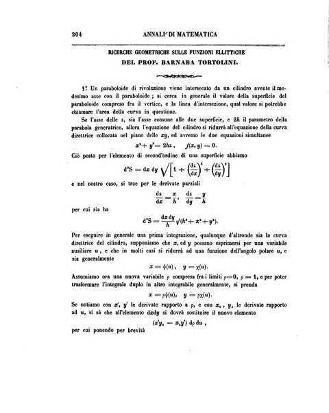 Annali di matematica pura ed applicata