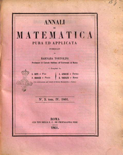 Annali di matematica pura ed applicata