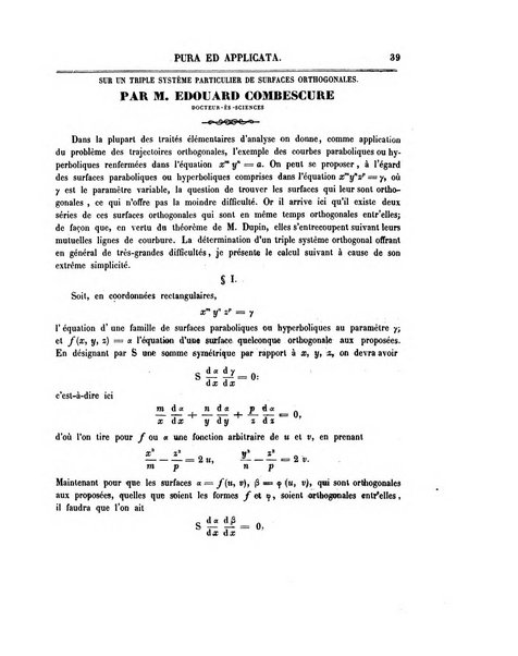 Annali di matematica pura ed applicata