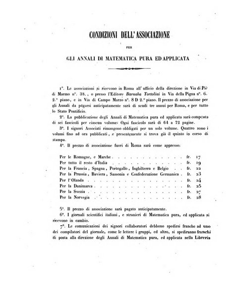 Annali di matematica pura ed applicata