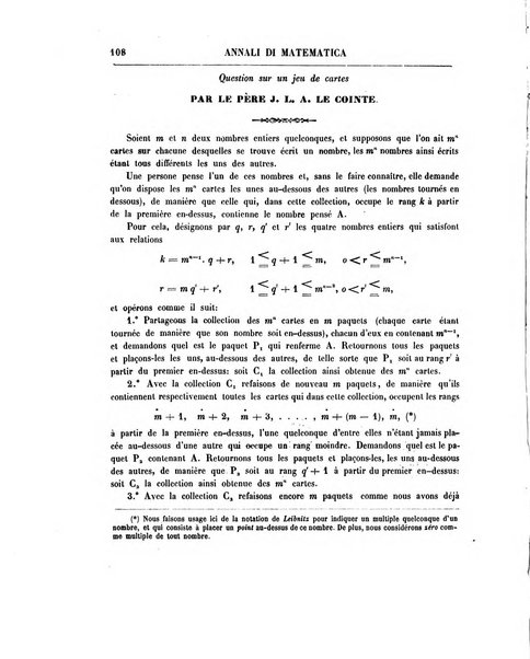 Annali di matematica pura ed applicata