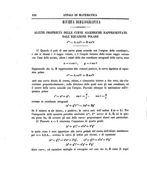 Annali di matematica pura ed applicata