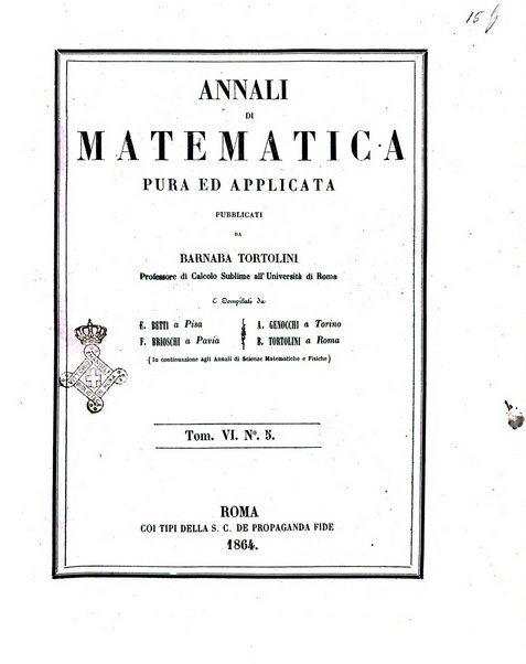 Annali di matematica pura ed applicata